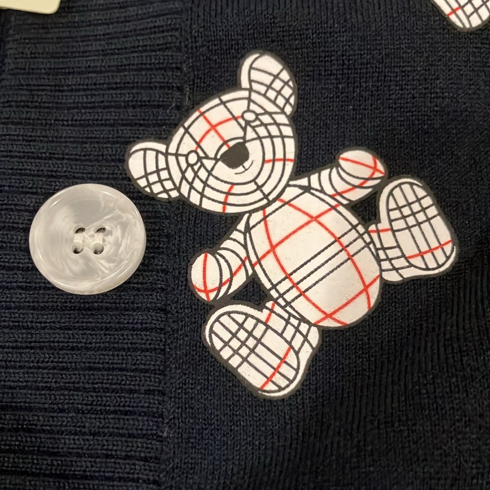 NWT-Burberry Wool Blend Cardigan 6Y (Posh Party Sale!) - Picture 11 of 11